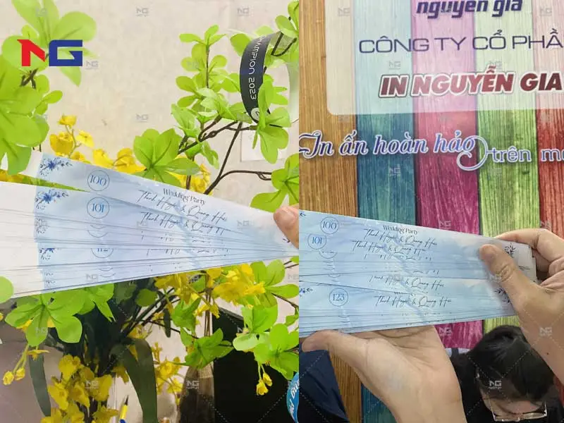 Vòng tay giấy check in sự kiện